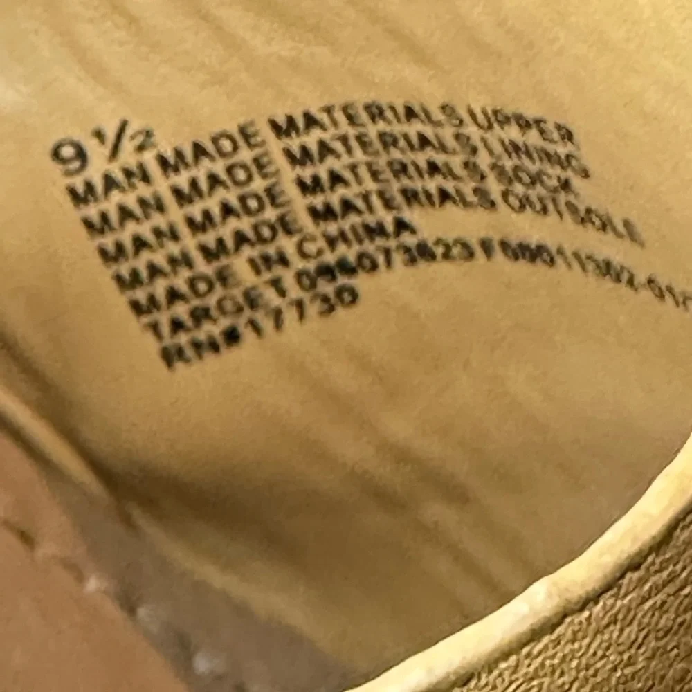 Universal Thread Espadrille Faux Leather Tan Cognac Slides Sandals Size 9.5 - Picture 9 of 11